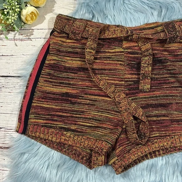 Anthropologie THE UPSIDE Marled Tie Front Nitara Knit Shorts - Picture 3 of 9